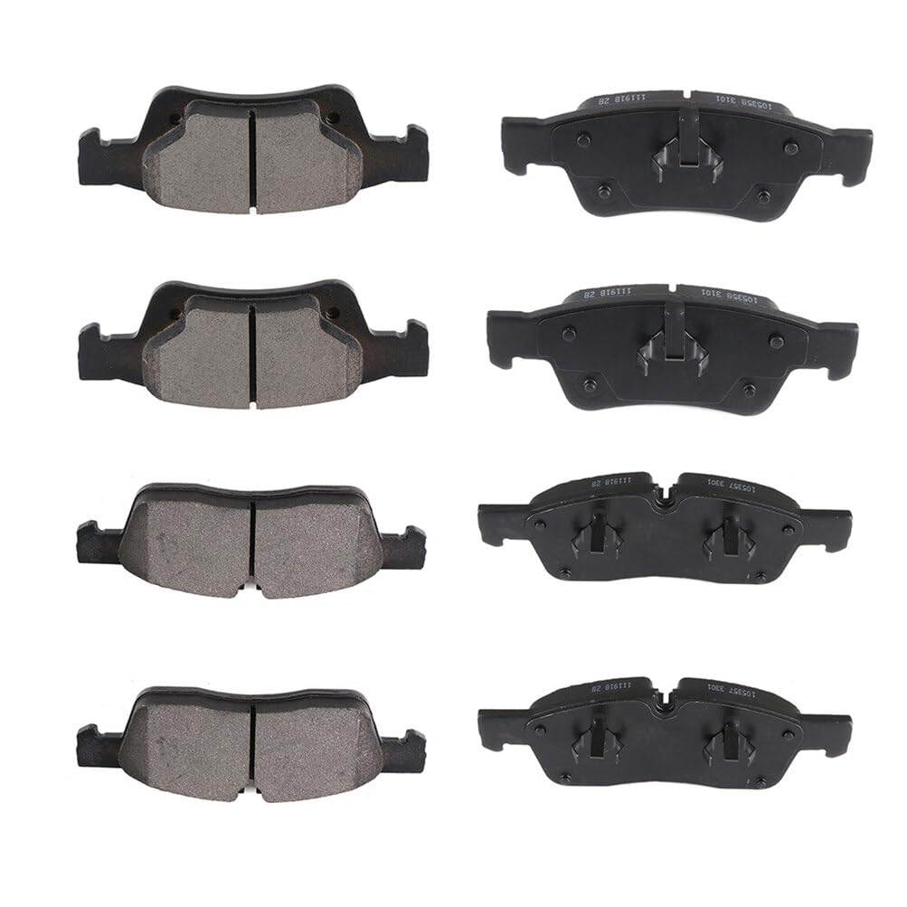 Eccpp D1455-8856 D1498-8698 Front & Rear Semi Metallic Disc Brake Pad Set Fit For Dodge For Durango 2011-2018,For Jeep For Grand