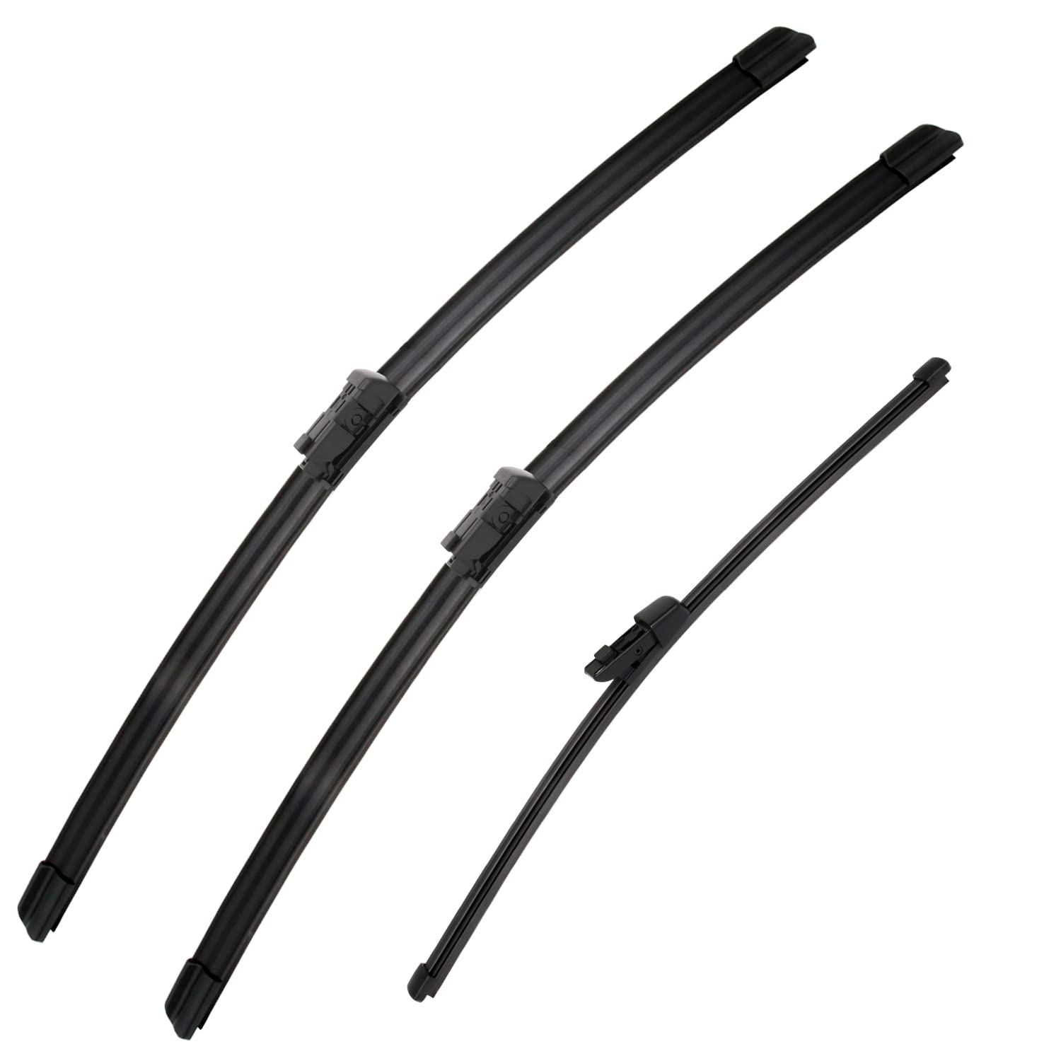 3 Wipers Set For Vw Volkswagen Tiguan Mk2 2018-2021 2022 Touareg 2019 2020 2021-2023, Windshield Wiper Blades Original Equipment