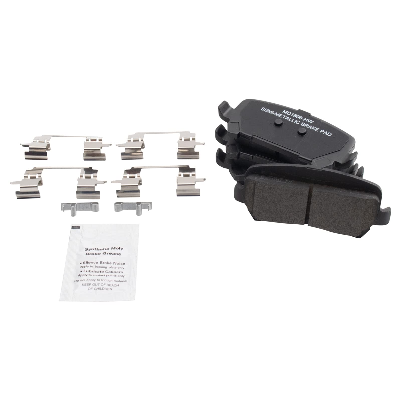 Trq Rear Brake Pad & Rotor Kit Brake Pads Brake Rotor Semi-Metallic Compatible With 2015-2019 Chevrolet Colorado Gmc Canyon