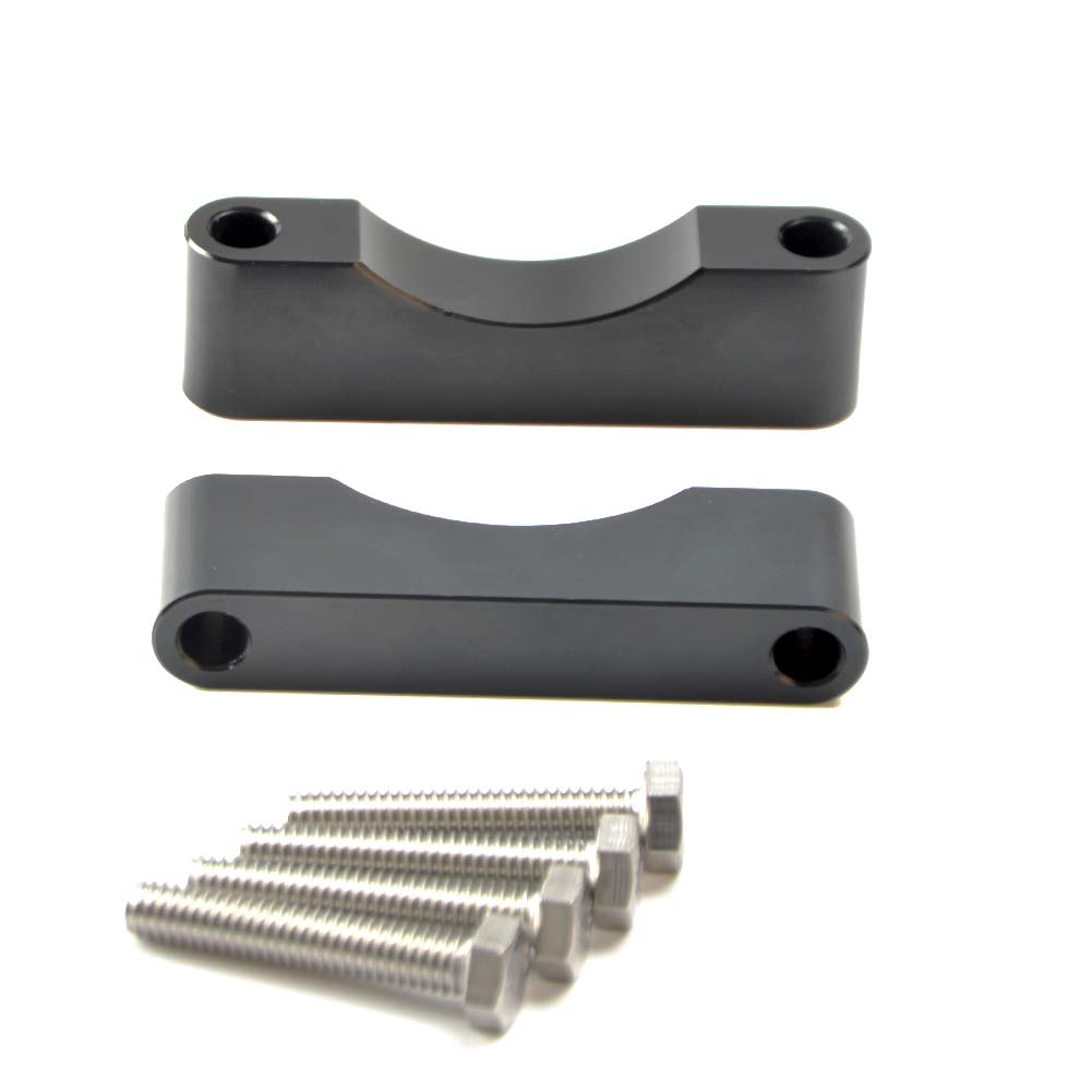 Black Front Fender Spacer Bracket Kit Fit 21'' 23'' 26'' Fender Compatible with 1997-2013 Harley Touring Electra Glide Road King