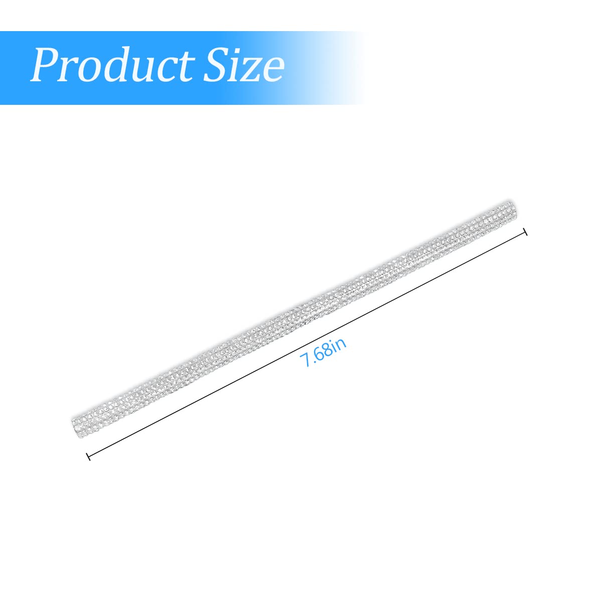 Aukepo 10 Pcs Bling Car Air Vent Outlet Trim, Rhinestone Air Conditioner Decoration Strip For Vent Outlet, Universal Bendable Tr