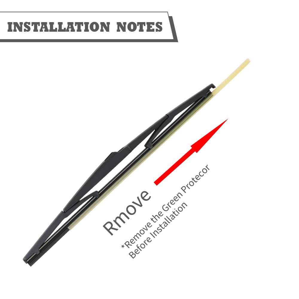 (Pack Of 2) Rear Wiper Blade Kit Set Replacement For Hyundai New Santa Fe 2013-2017,Kia Sedona 2015-2022 Rear Wiper Accessories