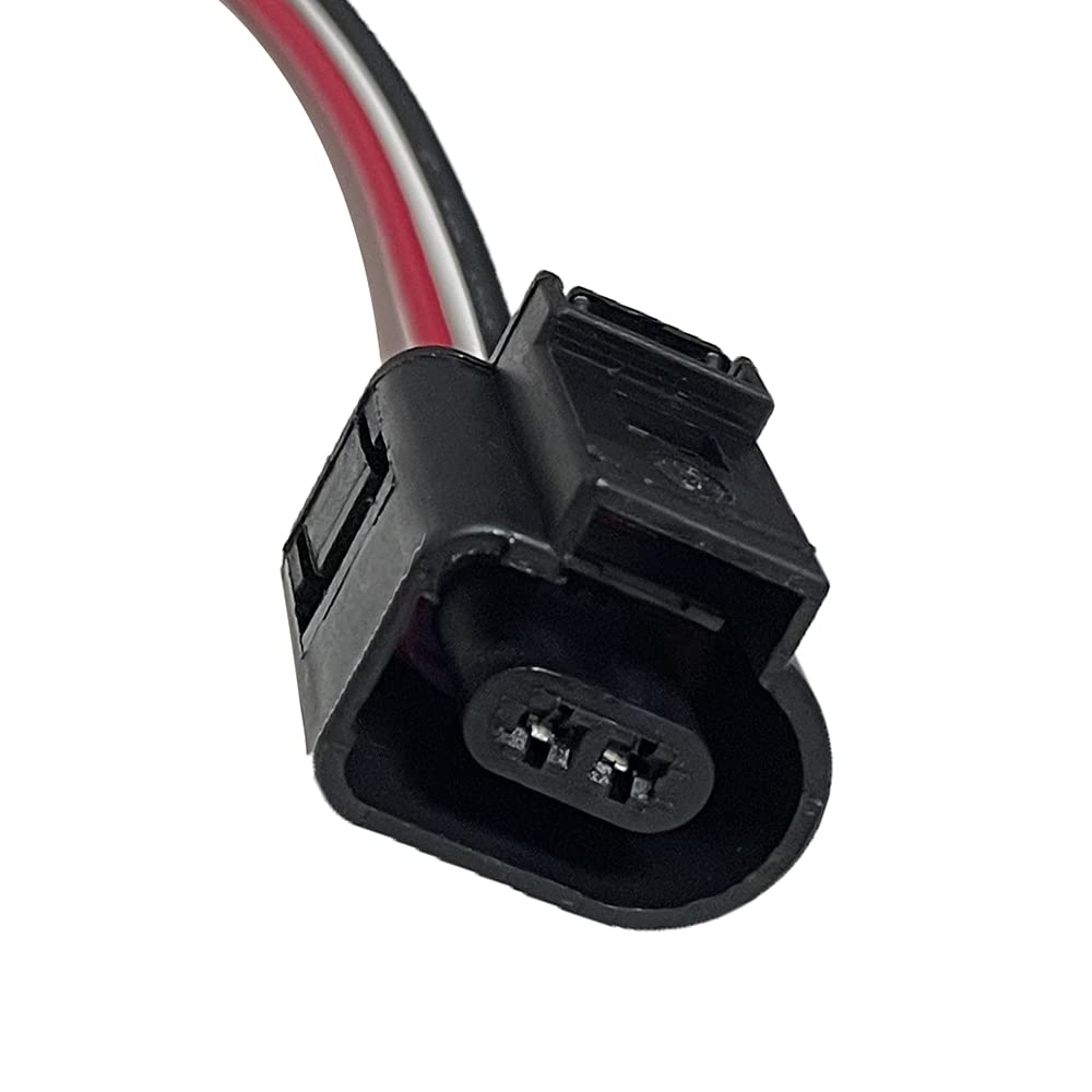 Electrical Harness Connector 2 Pin Pigtail Plug Wiring Connector Replaces 1J0973702