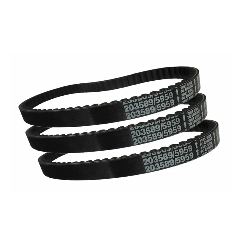 3pcs 30 Series Go Kart Drive Belt Replaces Manco 5959 / Comet 203589 Tapered one Side