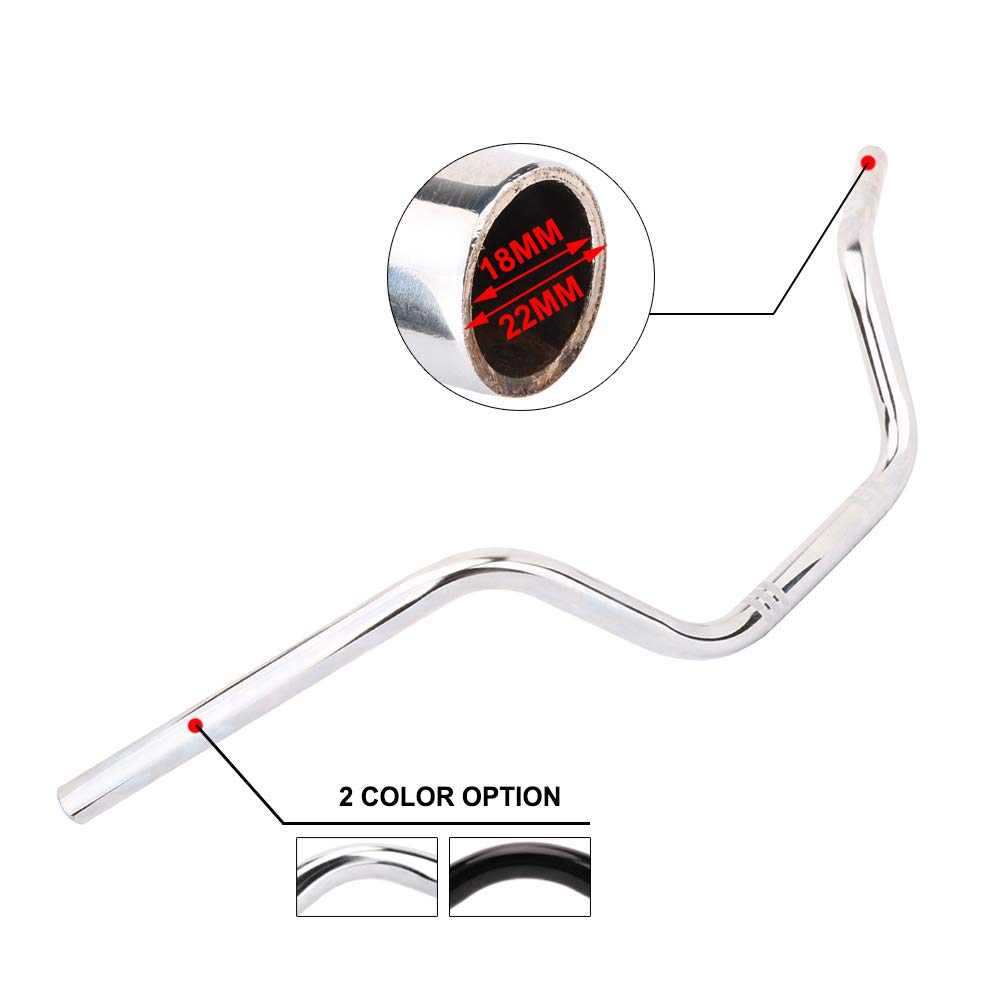 AnXin Motorcycle 7/8 Drag Handlebars High-Rise Tracker Handle Bars Universal For Sportster XL 883 1200 Cruiser Bobber Custom Cho