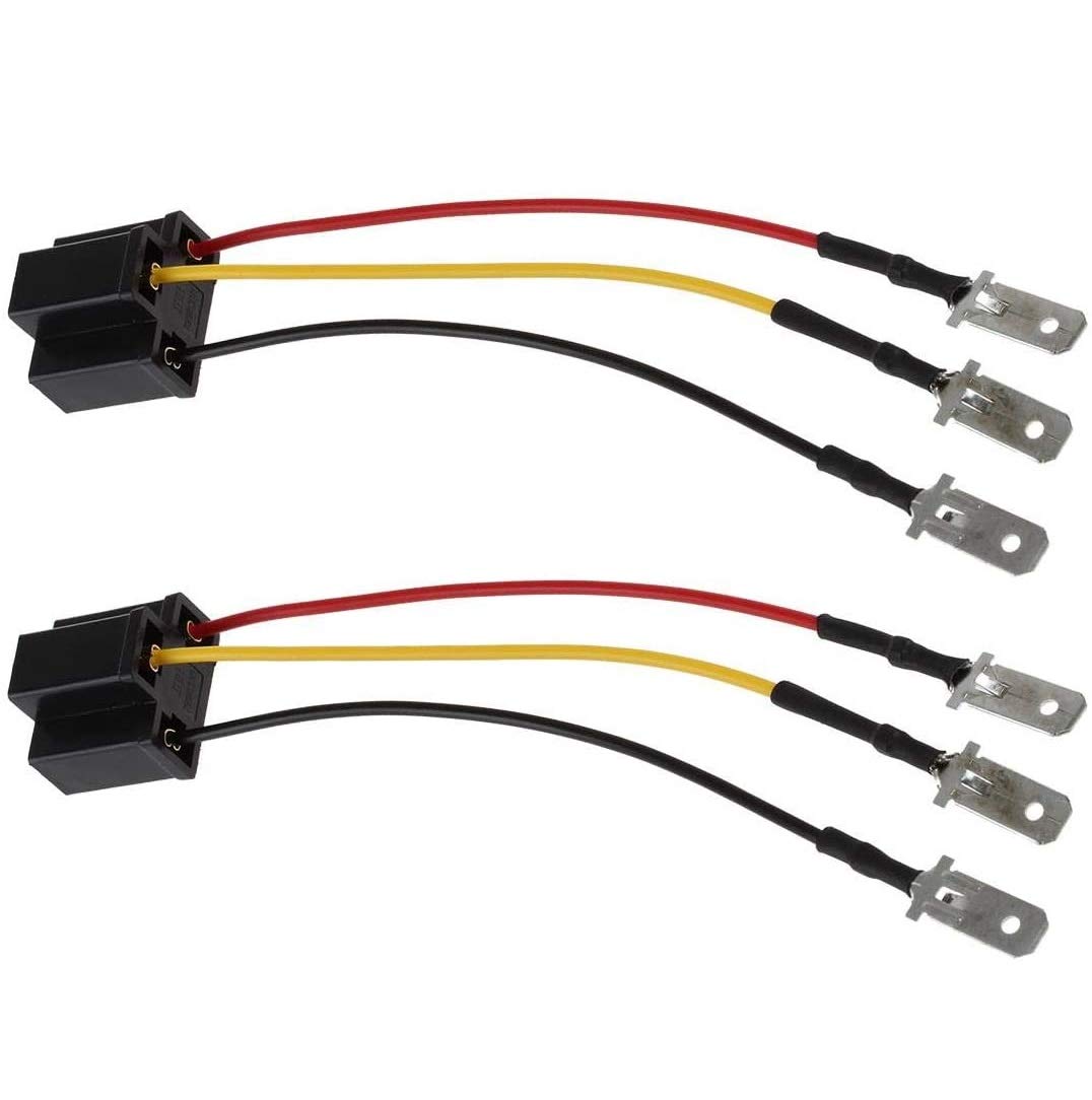 Partsam H4 9003 Hb2 Wire Wiring Harness Sockets For 4'X6' 7'X6' 5'X7' Inch Sealed Beam Car Truck Headlights Pickup Heavy Duty Headlamp (2Pcs)