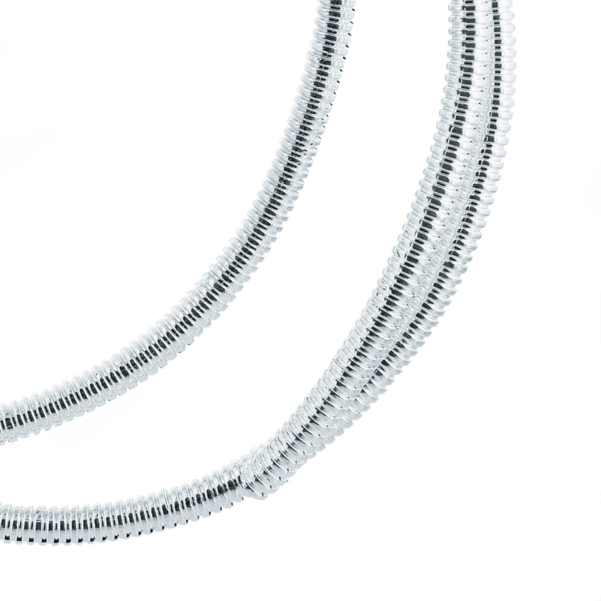 United Pacific 34802 72-Inch Long     Diameter Chrome Wire Loom, Corrugated Polypropene Construction, Crush & Abrasion Resistant