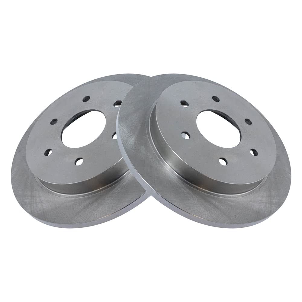 Trq Rear Brake Rotors Set Solid Compatible With 2004-2010 Infiniti Qx56 2005-2019 Nissan Armada 2004 Pathfinder Armada 2004-2015