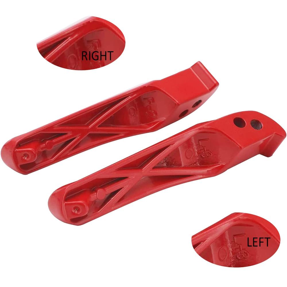 Chikia Mini Bike Foot Pegs Footpegs Footrest Pedal Bracket Set Assembly Replacement For Coleman Ct200U Bt200X Trail 200 Ct100U Trail 100 196Cc