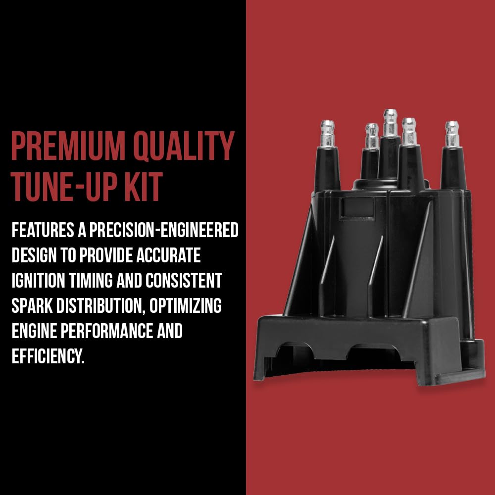 Tune Up Kit With Distributor Cap And Rotor And Spark Plug Wires Mercruiser 3.0L Lx Replaces 811635Q2 816761Q14