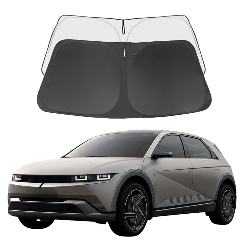 loniq 5/6 Custom Windshield Sun Shade for Hyun dai loniq 5/6 2017-2026 Front Window Sunshade Sun Visor 240T Shade Blocks UV Rays