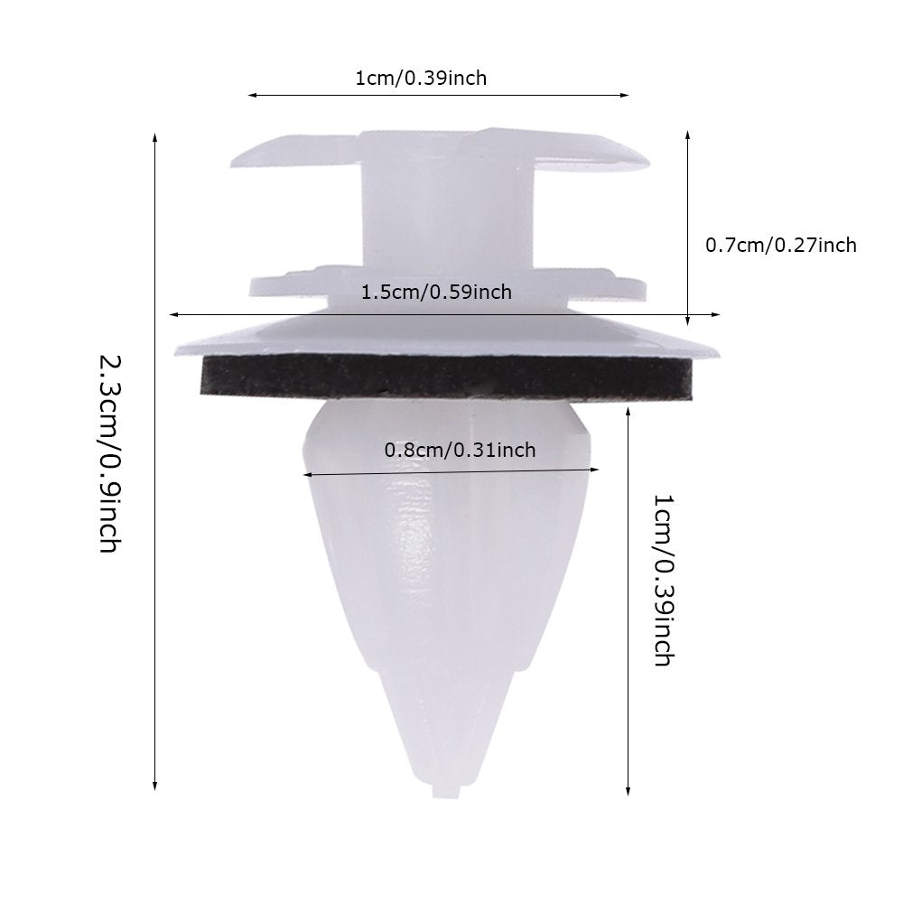 Saihisday Door Panel Clips With Seal Ring Compatible With Bmw E34 E36 E38 E39 E46 X5 M3 M5 Z3 (Pack Of 100)