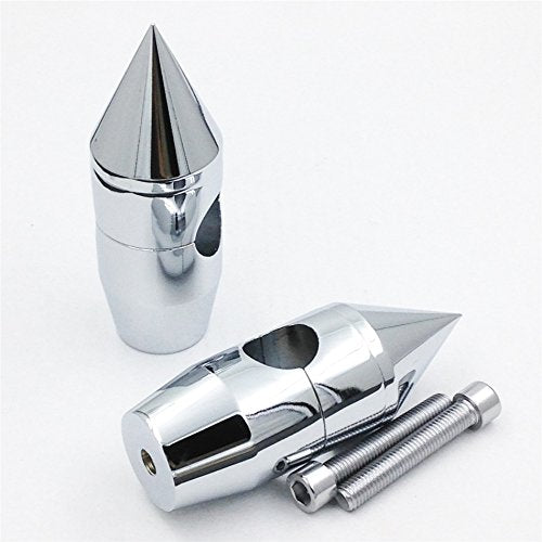 Httmt Mt030-005-1'- 1'' Inch Spike Handlebar Risers Compatible With Harley Cruisers Choppers Metrics Victory Chromed