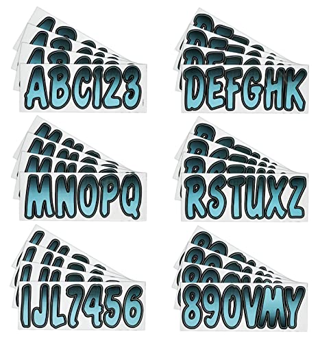 Hardline Products Series 200 Factory Matched 3-Inch Boat & Pwc Registration Number Kit - Bjbkg200