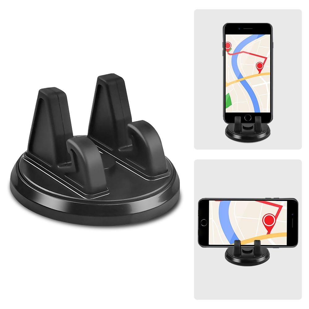 Dornoma Universal Silicone Dashboard Mobile Holder  AntiSlip Phone Stand for GPS Navigation, Smartphone Dock for Car, Desk & T