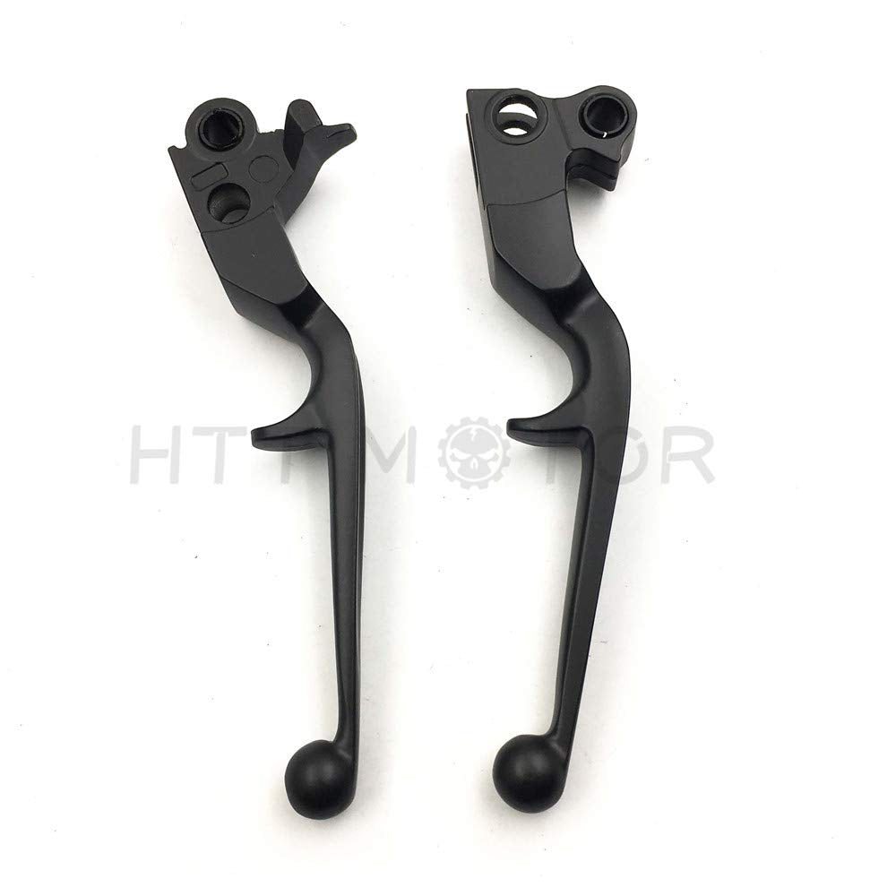 Httmt Mt241-021- New Black Brake Clutch Lever Compatible With Harley Custom Flhr Road King Ultra And Touring