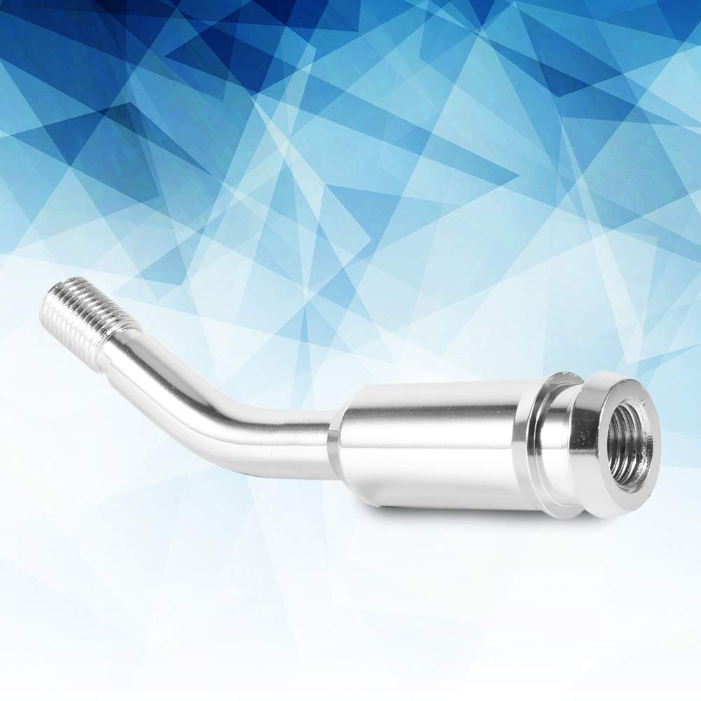 Dweekiy Gear Stick Extension, 5Inch Gear Shifter Stick Lever Bend Extension Shift Knob Extender For T4 Silver