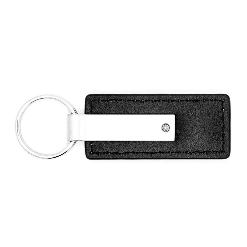 Au-Tomotive Gold, Inc. Officially Licensed Black Leather Key Chain For Lincoln