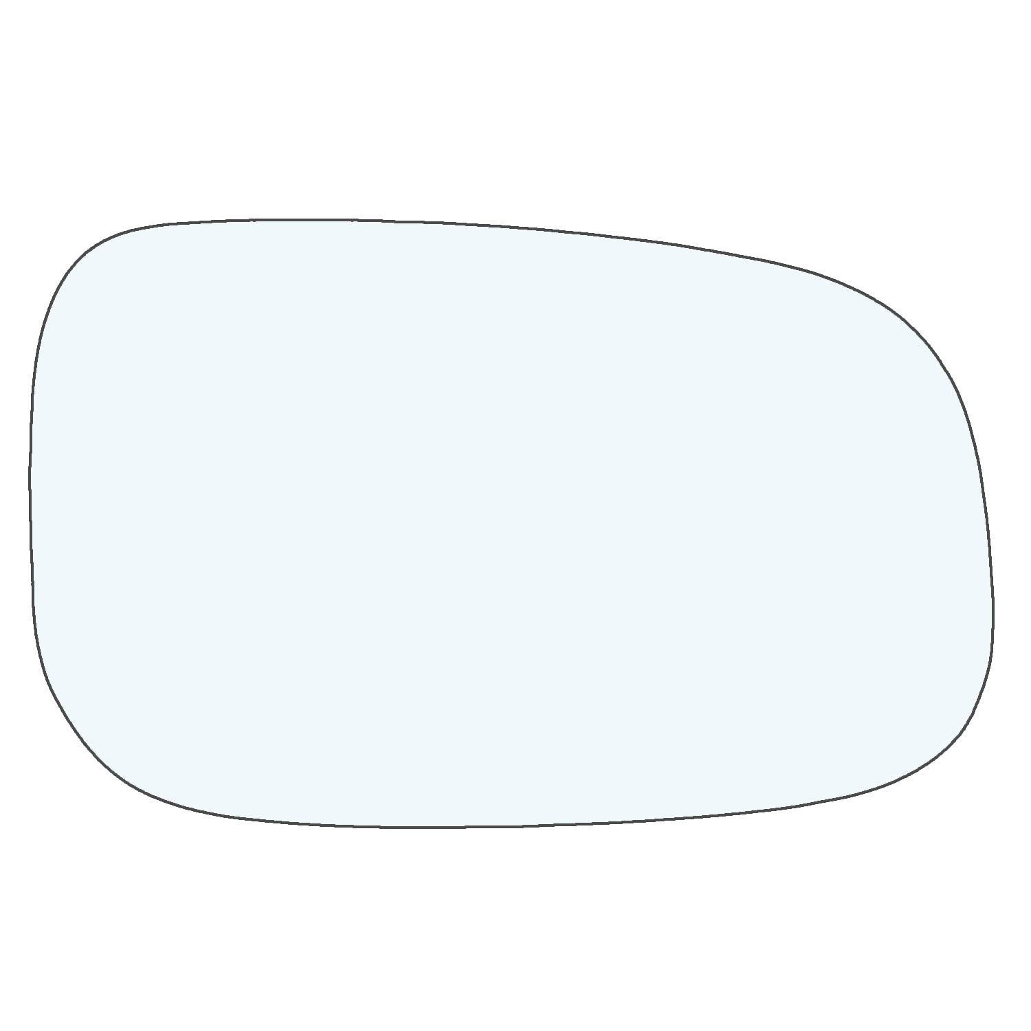 Exactafit 8225R Passenger Side Mirror Glass Replacement Repair Compatible With 2007-2014 Volvo C30, C70, S40, S60, S80, V50, V70