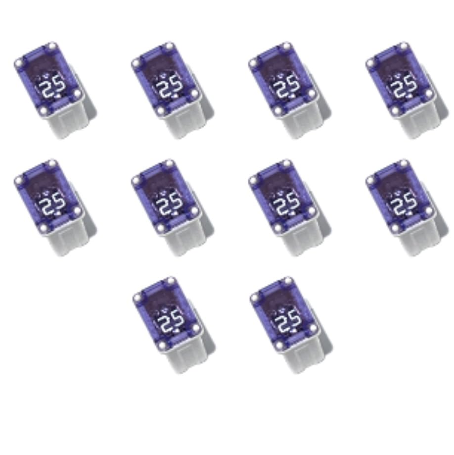 EDS 928-8025 9288025 25 Amp Micro Cartridge FMM Fuses MCASE Type Compatible Replacement for Ford DG9Z14526CA Mopar 68202897AB GM