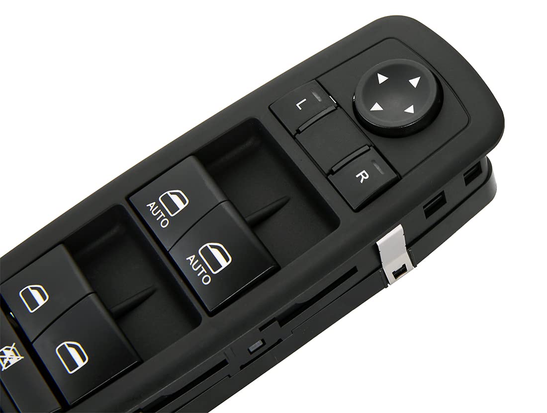 Zaposts Master Power Window Switch.11 Metal Pins.Compatible With 2011 2012 2013 2014 Jeep Grand Cherokee.Dodge Durango.Driver Side Control Switches Front Left.Led Light Green