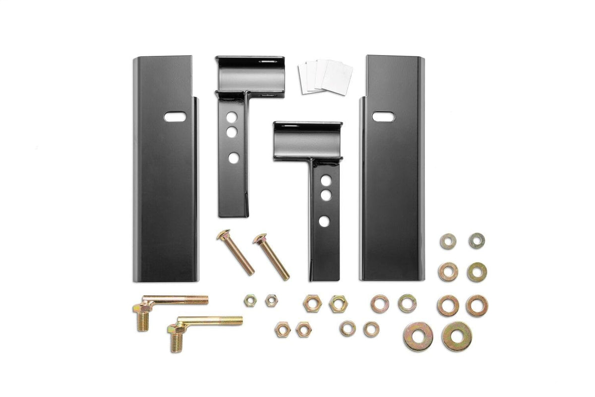 RealTruck Backrack Hardware Kit for use w/Standard Bed, Black, No Drill | 30117 | Fits 2002-2025 RAM 2500/3500 All Beds; 2002-20