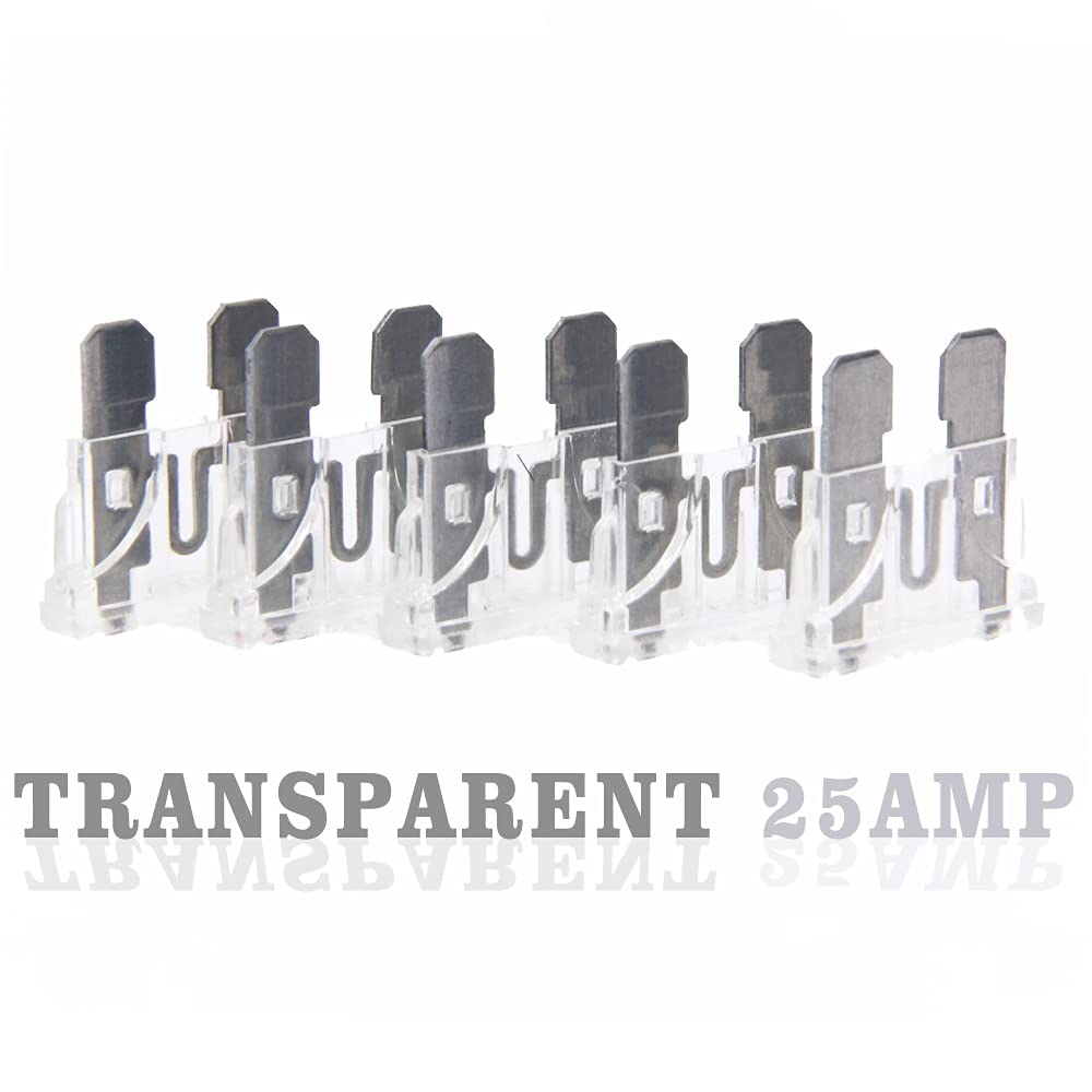 (20 pcs) 25 Amp Standard Blade Fuse, 25A Automotive Fuse for Car Truck