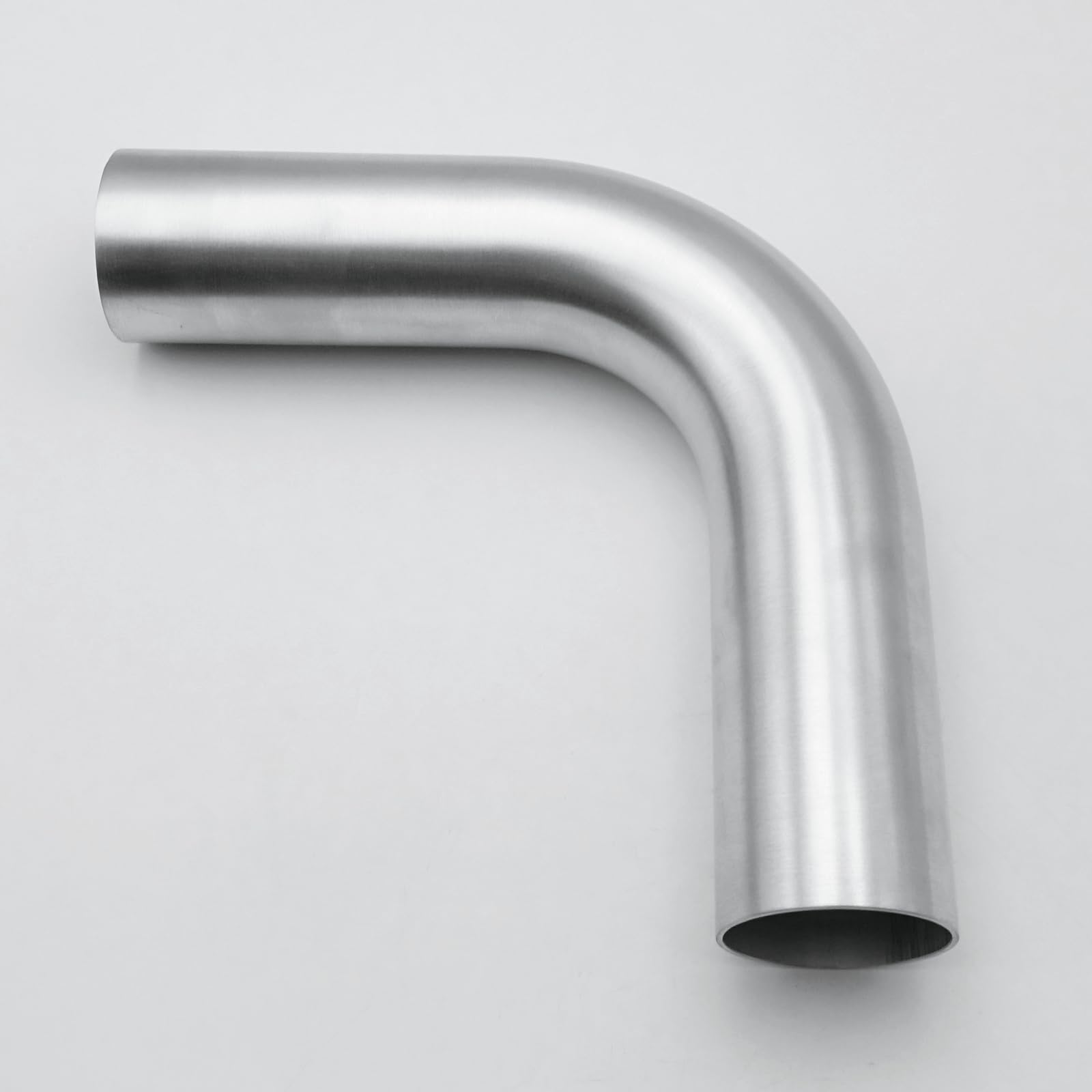 Ac Performance 2.25'' (57Mm) Od 90 Degree Aluminum Elbow Intercooler Pipe Air Intake Tube, 1.5D Radius, Brushed Finish