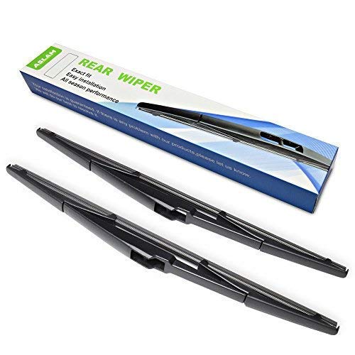 Rear Wiper Blade,Aslam 16A Rear Windshield Wiper Blades Type-E For Original Equipment Replacement,Exact Fit(Pack Of 2)