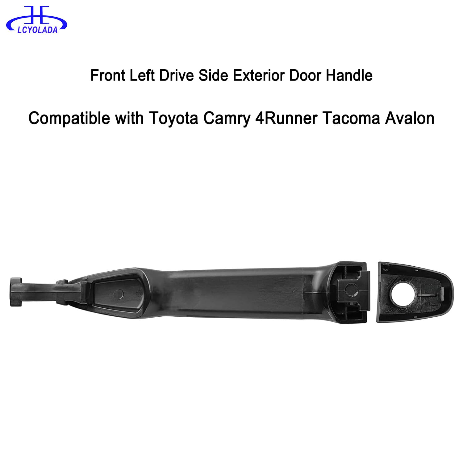 Front Left Drive Side Exterior Door Handle Compatible With Toyota Camry 2007-2011, 4Runner 2003-2009, 2005-2015 Tacoma, 2005-201