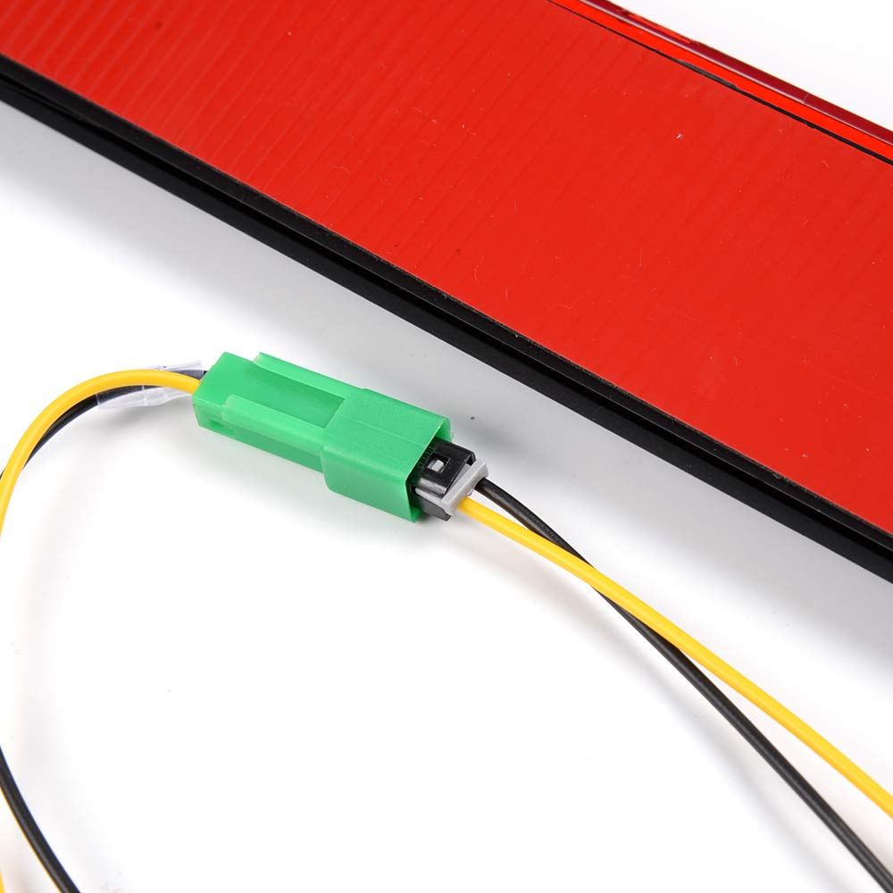 Cheda Third 3Rd Brake Lights, Compatible With 1992-2004 Chevy S10/ Suburban Tahoe Yukon, Red Lens Clear Housing Led Bar Tail Car