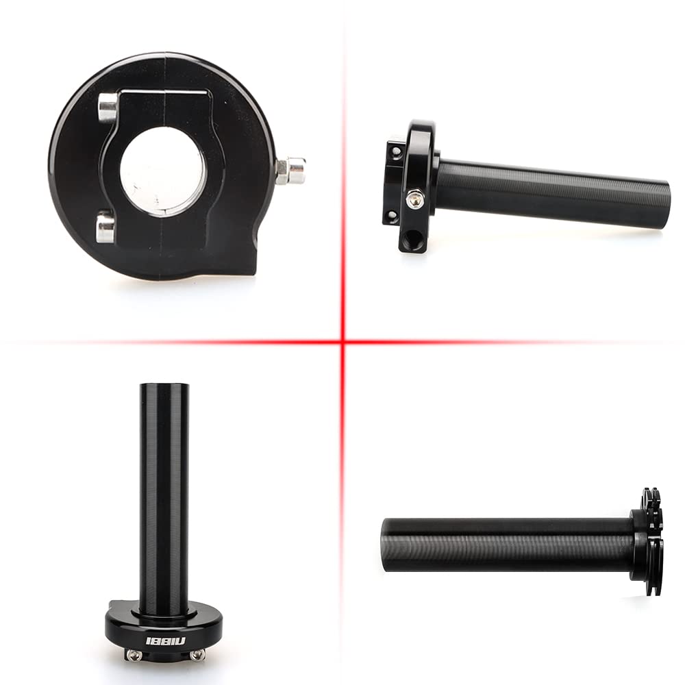 Nibbi Aluminum 7/8'' Motorcycle Throttle Handlebar Adjust Accelerator Cnc Throttle Cable Holder For Yamaha Taotao Kycom Honda Gy