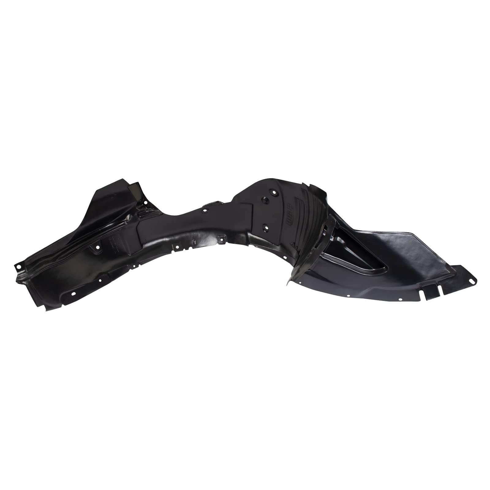 TRQ Inner Fender Liner Set for 2009-2013 Mazda 6, Black, Plastic, Model BDA14608