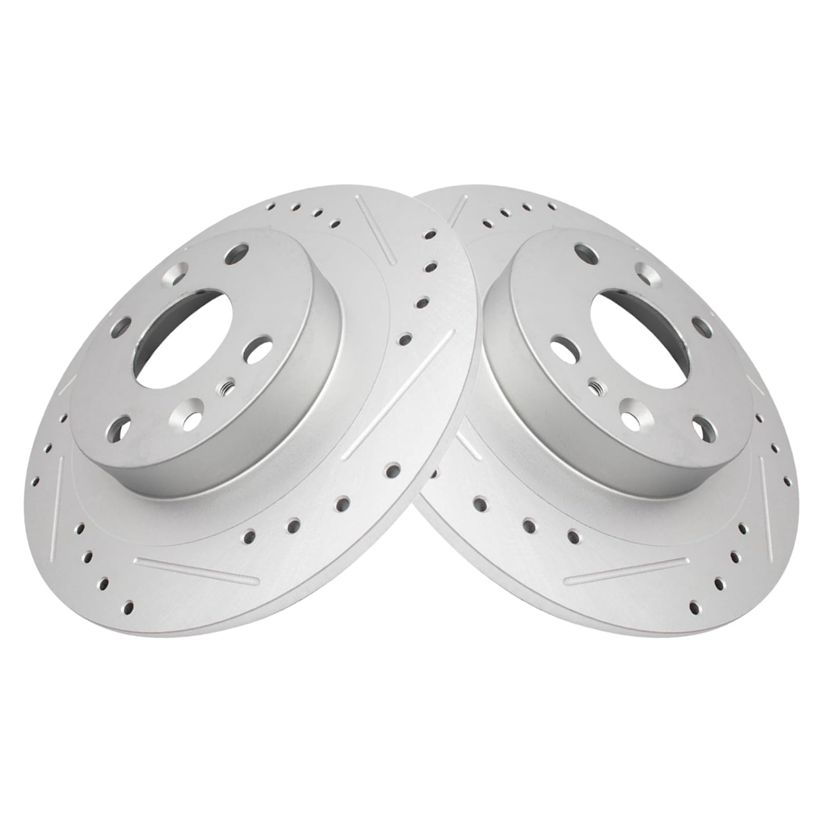 Trq Rear Performance Brake Rotors Set Premium G-Coated Compatible With 1991-2002 Ford Escort 1994-2005 Mazda Miata 1992-1995 Mx-