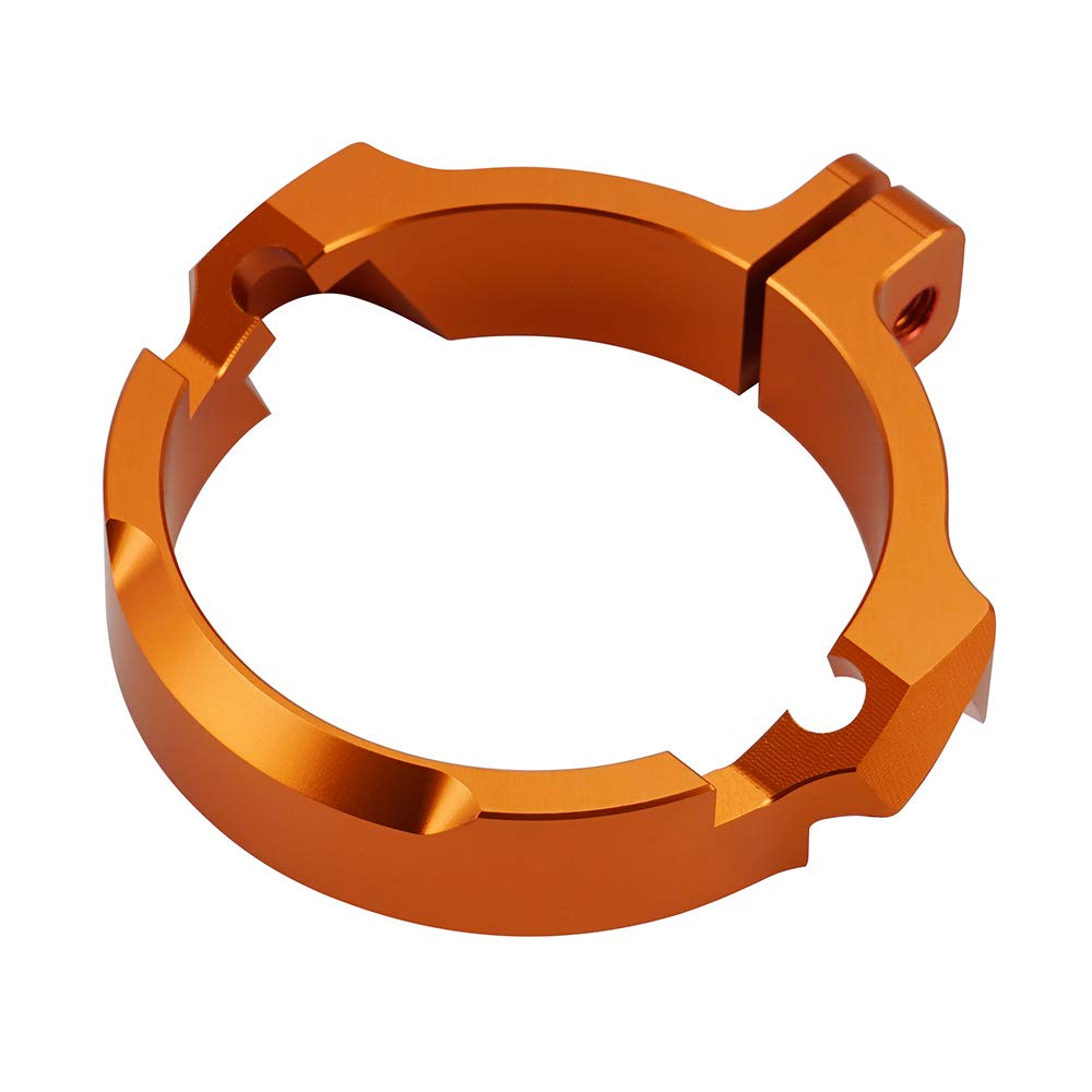 Nicecnc Orange Escape Flange Guard Protector Compatible With Ktm 250 300 Exc/Xc/Sx/Xcw/Xc-W Six Days/Xc-W Tpi 2017-2022 Husqvarna 250 300 Te/Tc/Tx 2017-2022 Gasgas Ex/Ec/Mc 250 300 2021-2022