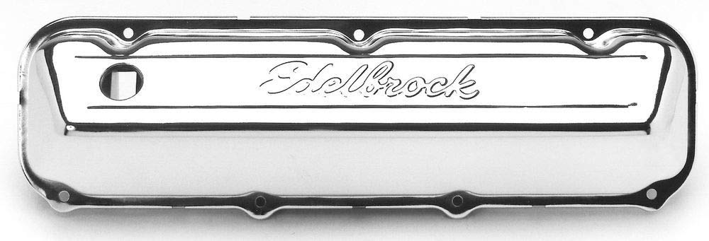 Edelbrock 4463 Signature Series Chrome Valve Covers - Set Of 2, Multi, One Size