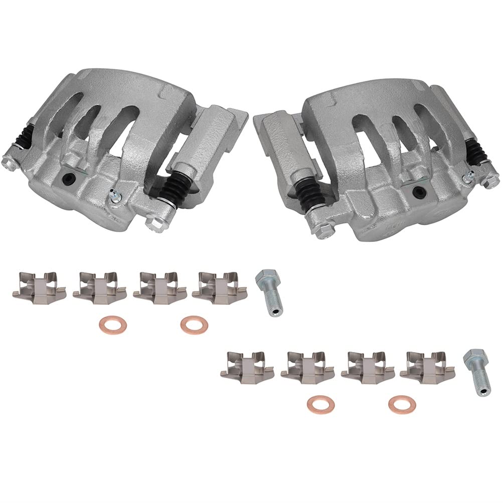 Scitoo 18B5077 18B5076 Rear Left & Right Disc Brake Calipers Assembly W/Bracket For Ford For F-250 Super Duty 2008-2012,For Ford