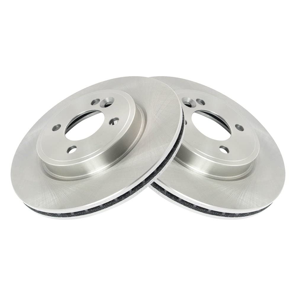 Trq Front Brake Rotors Set Vented Compatible With 2002-2006 Mini Cooper