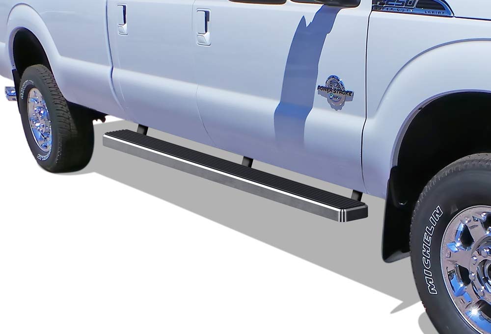 Aps Running Boards 5 Inches Compatible With Ford F250 F350 Super Duty 1999-2016 Crew Cab Stainless Steel (Nerf Bars Side Steps Side Bars)