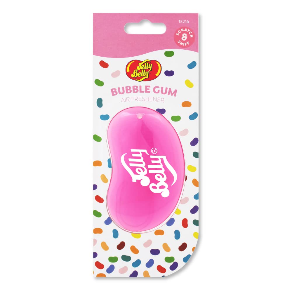 Jelly Belly Tutti Frutti Car Air Freshener - 3D Hanging, Lasts Up to 30 Days, Ideal for Car, Home & Office - 1 Count