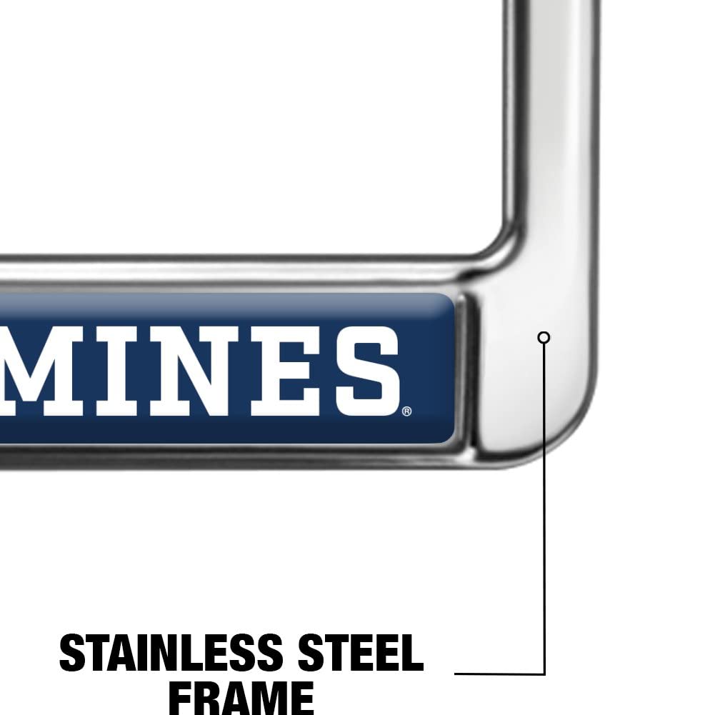 Colorado School of Mines Alumni Logo Full Size Standard License Plate Metal Frame