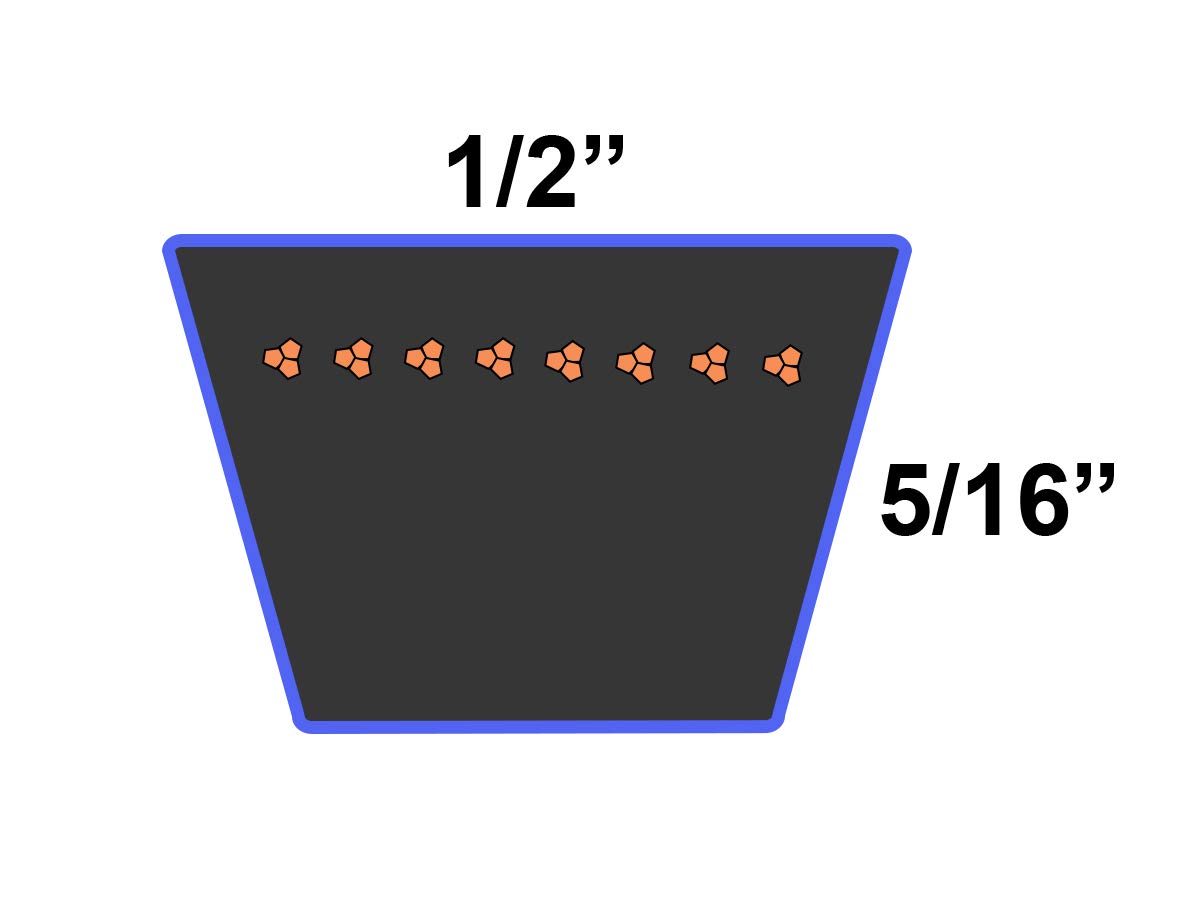 D&D Powerdrive Rj151 Rototiller Manufacturing Kevlar Replacement Belt, 1 Number Of Band, Rubber