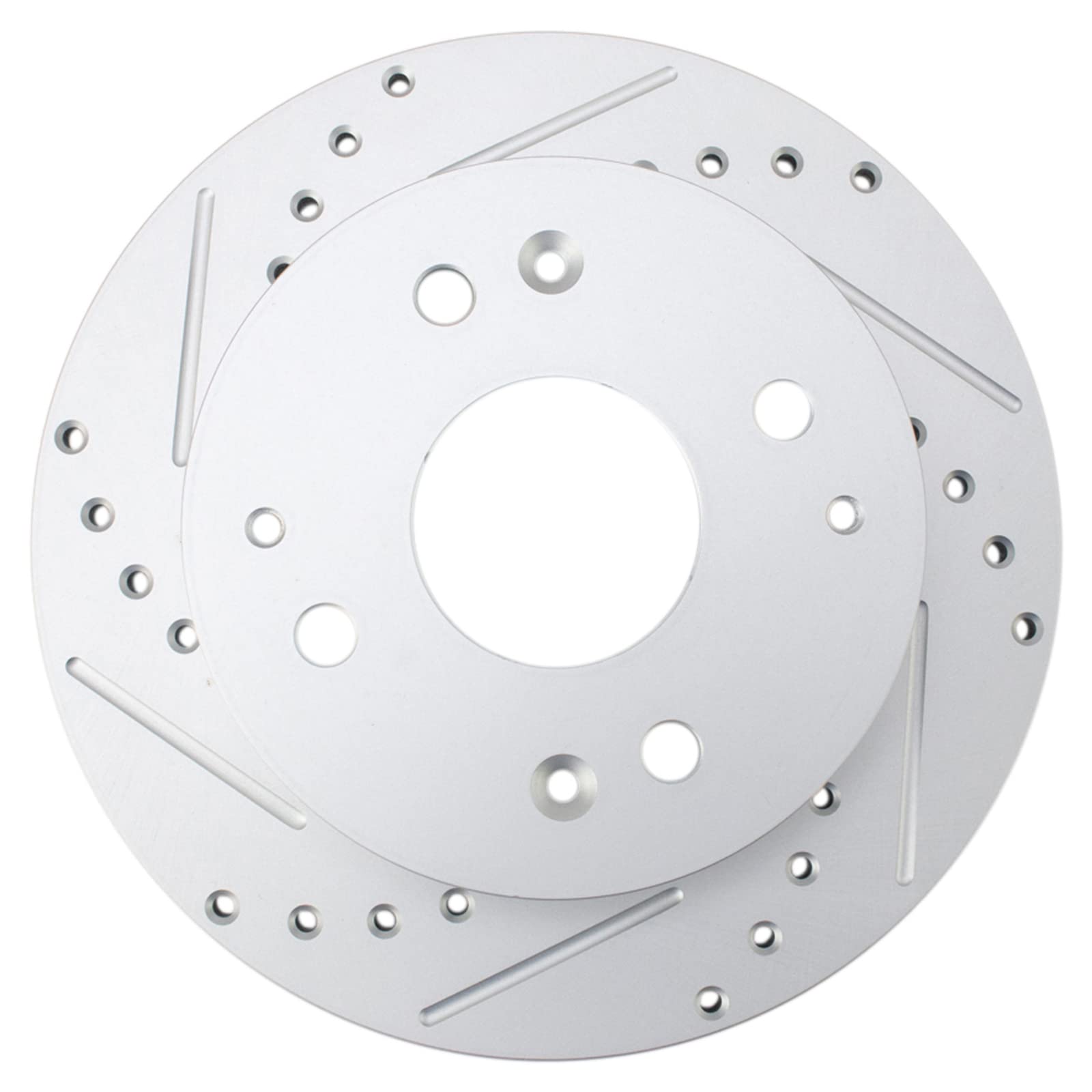 Trq Rear Performance Brake Rotors Set Premium G-Coated Compatible With 1997 Acura Cl 1991-1997 Honda Accord