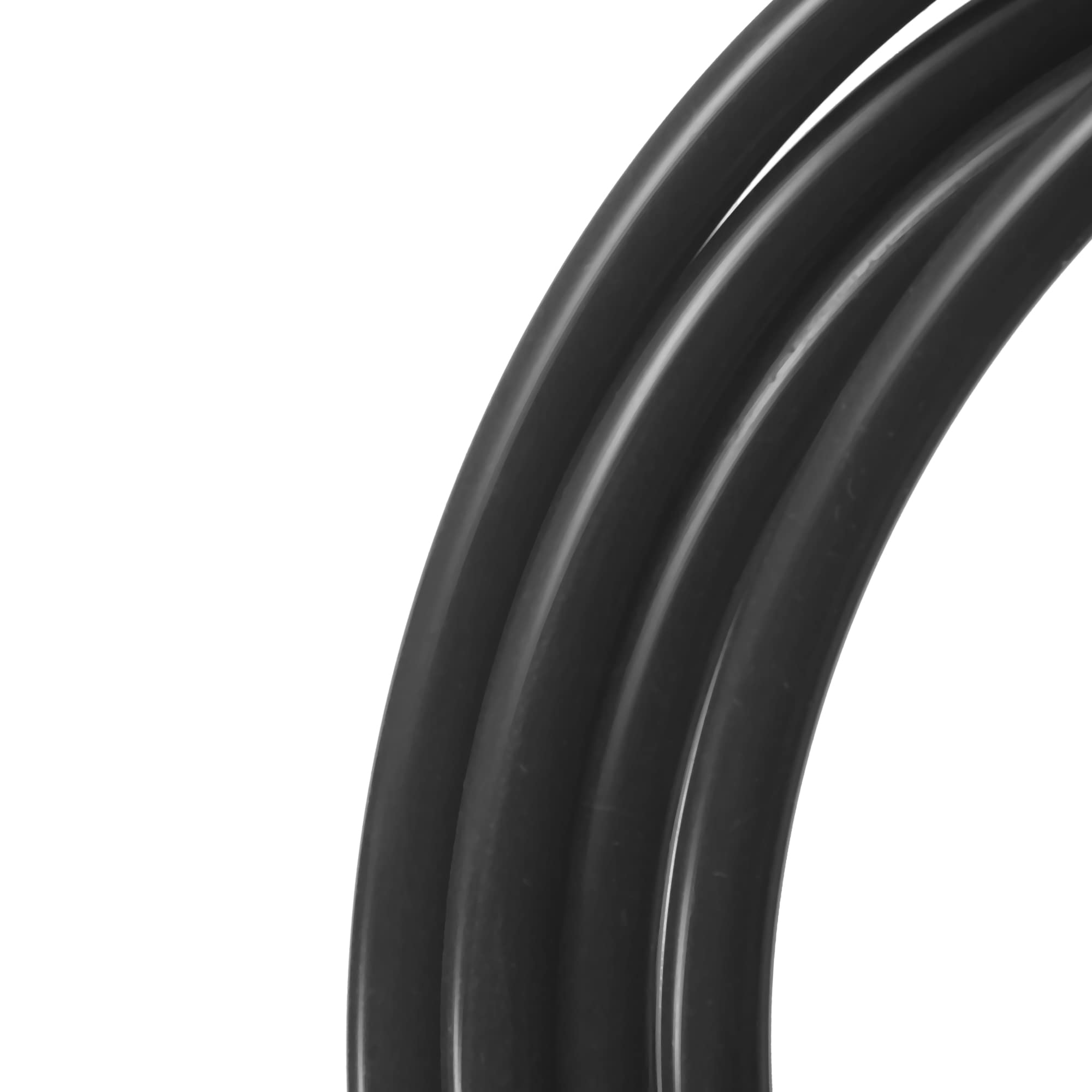 X Autohaux 4.5 Meter 14.76Ft Black Silicone Air Hose Pipe Tubing 7Mm Od 3Mm Id For Car