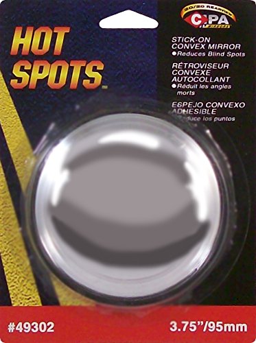 Cipa 49302 Round 3.75 Stick-On Convex Hotspot Mirror
