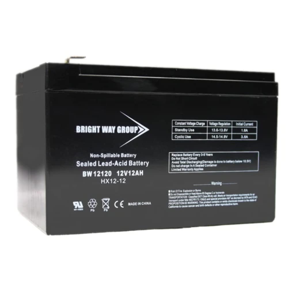 Bright Way Group Bw 12120 F1 (0193) Bwg 12120 F1 Sealed-Lead Acid Battery