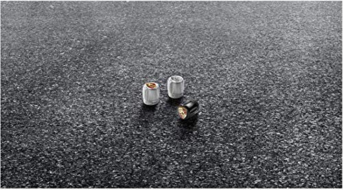 Porsche Black Aluminum Valve Stem Caps For Passenger Cars