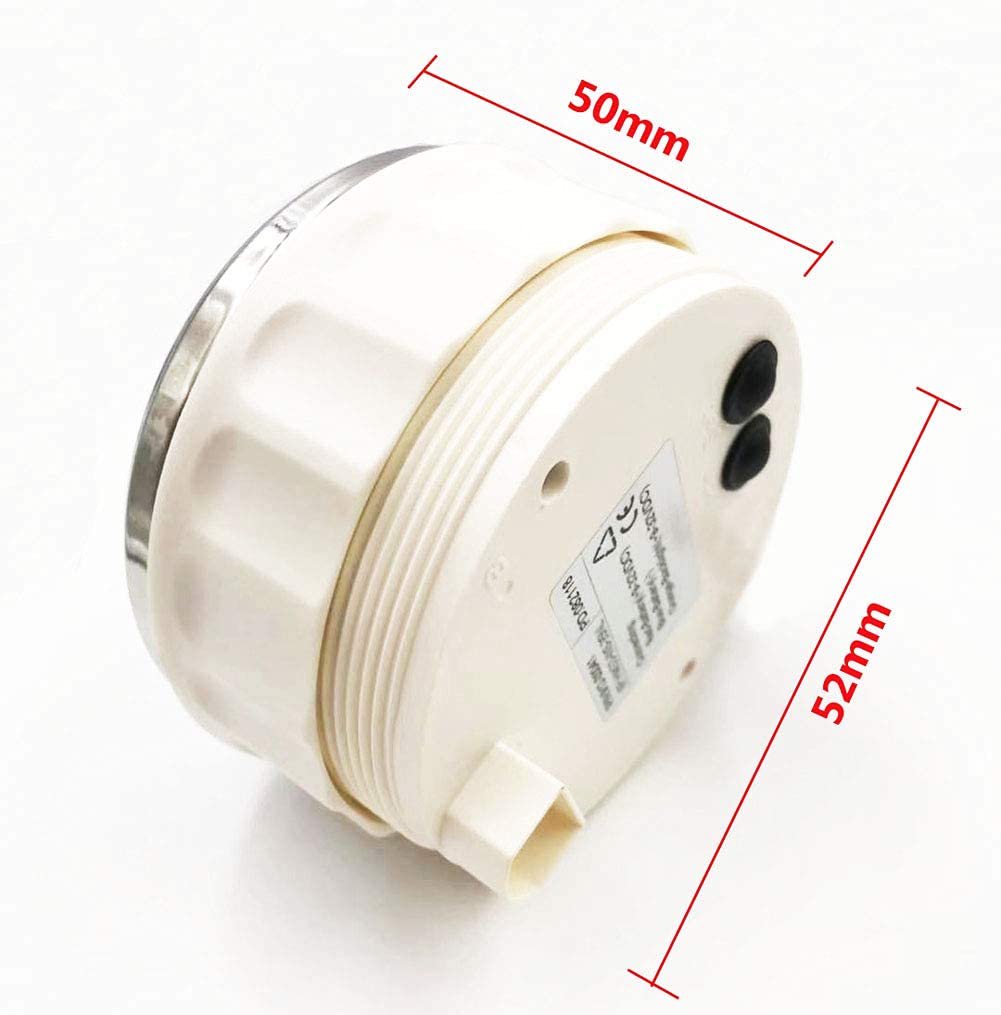 BLUERICE 52mm Signal Adjustable Full Range Universal Digital Fuel Level Gauge Meter 7 Color Backlight 12V/24V
