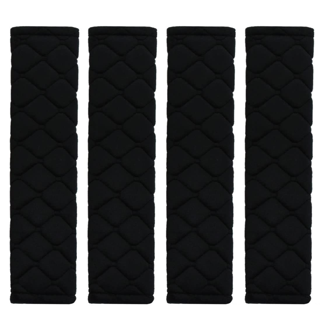 MIRKOO Car Seat Belt Cover Pad, 4-Pack Soft Car Safety Seat Belt Strap Shoulder Pad for Adults and Children, Suitable for Car Se