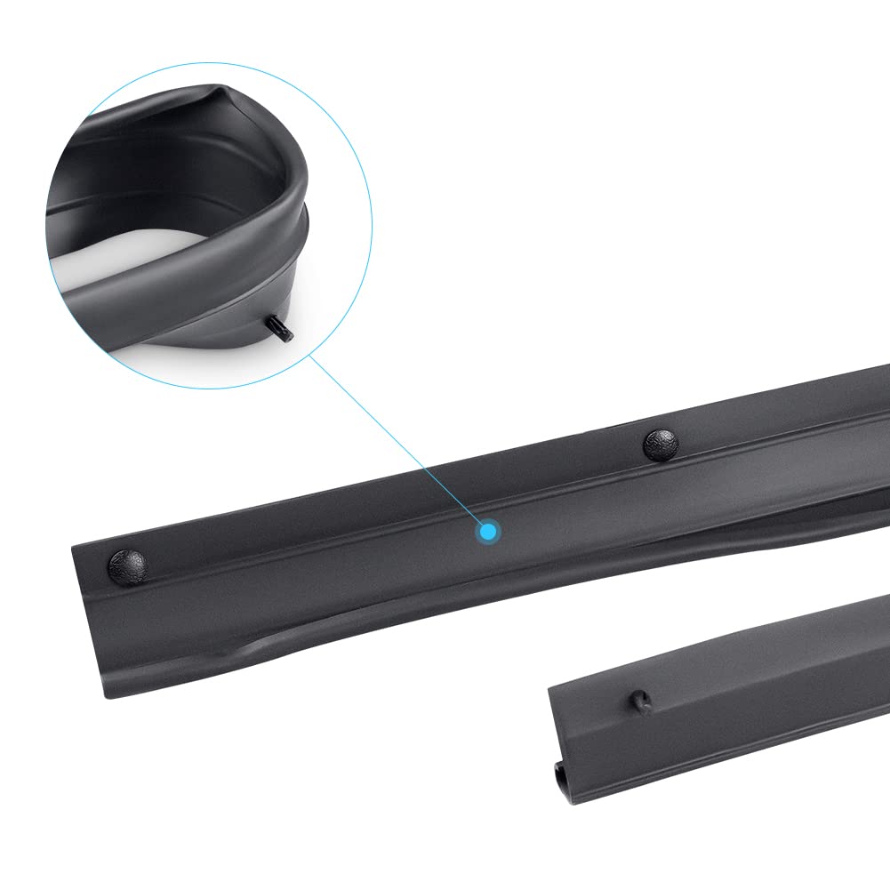 WMPHE Door Lower Rubber Weather Strip Seal Compatible with Ford F250 F350 F450 F550 Super Duty 1999 to 2015, Ford Excursion 2000